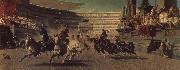 Alexander von Wagner Romisches vehicle race oil painting artist